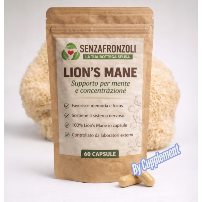 Capsule Lion’s Mane (ERICIUM ERINACEUS) 400 mg – Supporto concentrazione e memoria